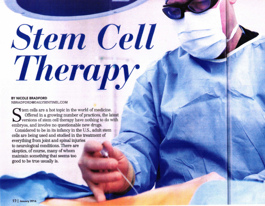 Article on Stem Cell Therapy